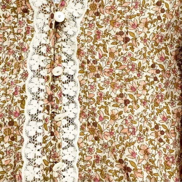 Veronica Beard | Lyanna Floral Lace Top Cotton Size 10 - Picture 6 of 9